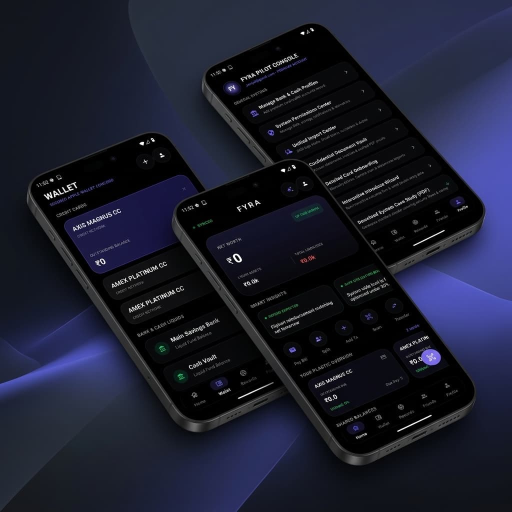 FYRA Finance Private Ledger - Showcase Mockup Presentation